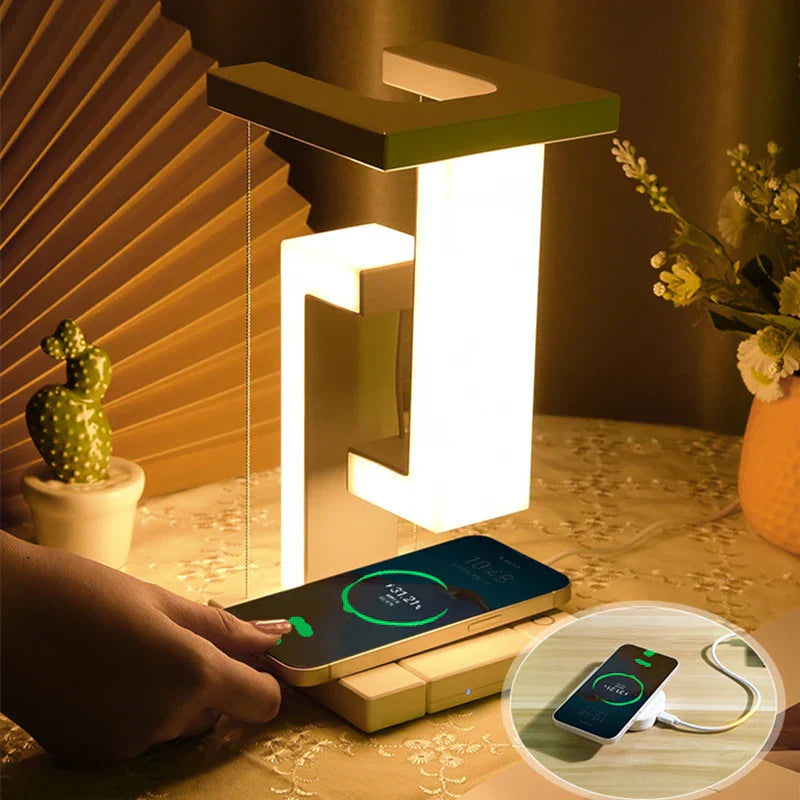 LAMPE de chevet gravité recharge sans fil - Lampe Chevet Design