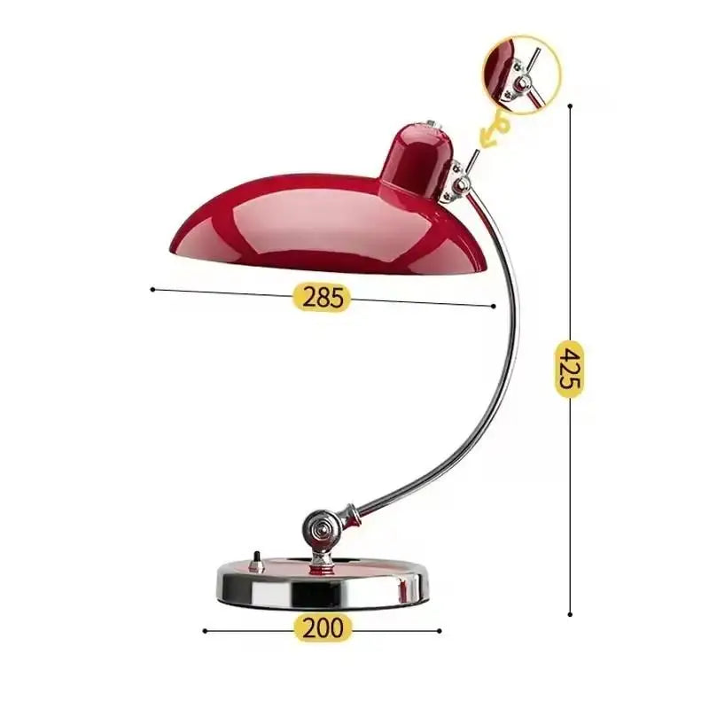 Nordic Bauhaus Adjustable Table Lamp Bedroom Study Lamps Light Luxury Desktop Eye Protection Learning Light Simple Bedside Lamp - Lampe Chevet Design