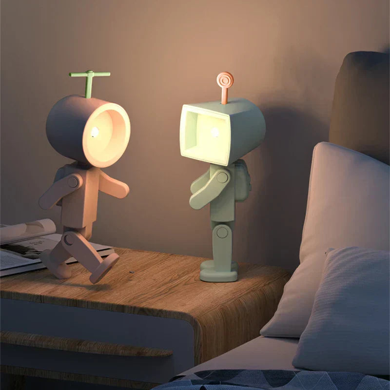 LED Night Lights Magnetic AG Battery Nights Lamp For Children Bedroom Bedside Desk Decorations Astronauts Mini Night Light - Lampe Chevet Design