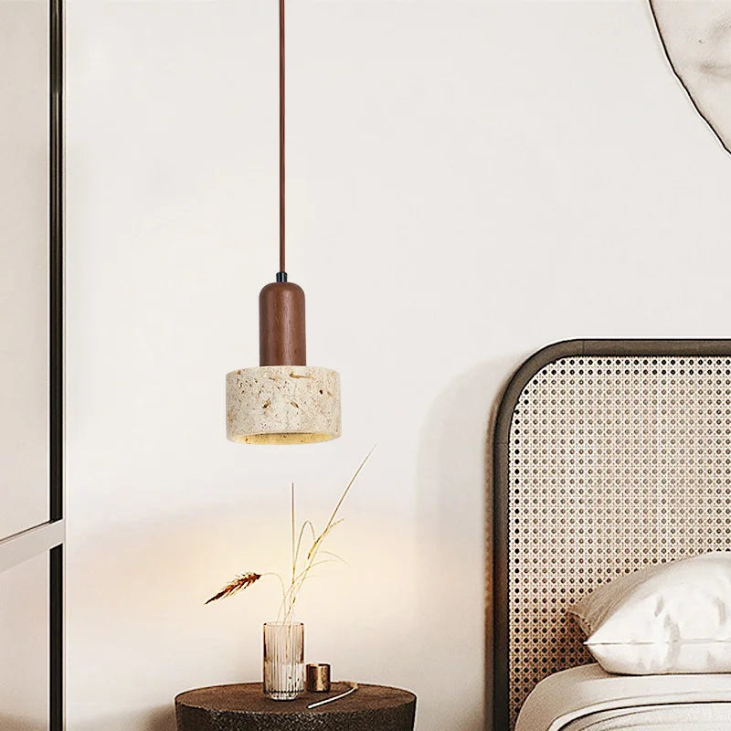 Lampe de Chevet Suspendue en Pierre Moderne - Lampe Chevet Design