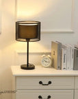Lampe de chevet en tissu à Double couche - Lampe Chevet Design