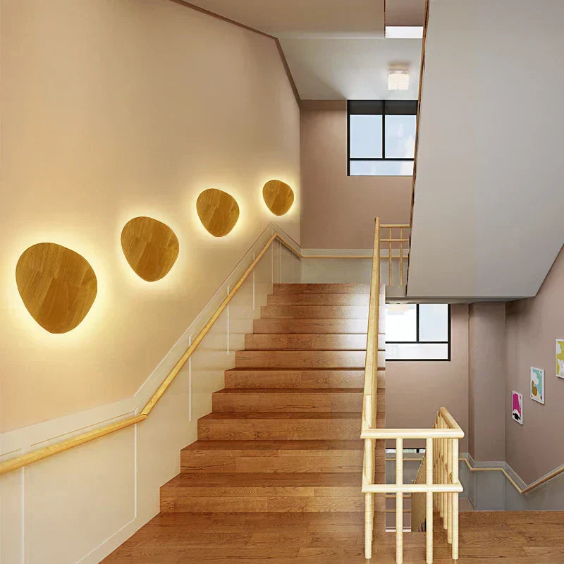 Lampe de chevet Murale Bois Circulaire - Lampe Chevet Design