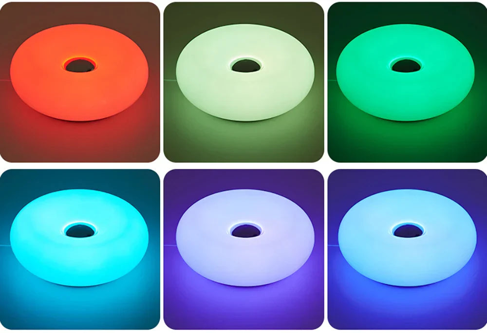 Bauhaus table lamp USB plug bedroom bedside lamp living room dining room decoration donut ambient light - Lampe Chevet Design