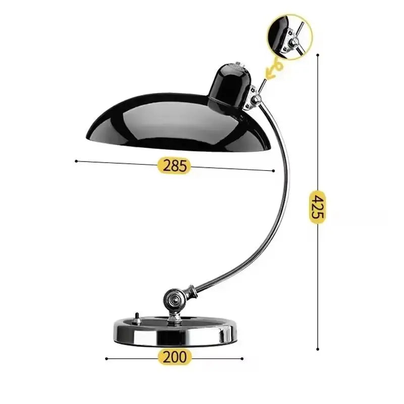 Nordic Bauhaus Adjustable Table Lamp Bedroom Study Lamps Light Luxury Desktop Eye Protection Learning Light Simple Bedside Lamp - Lampe Chevet Design