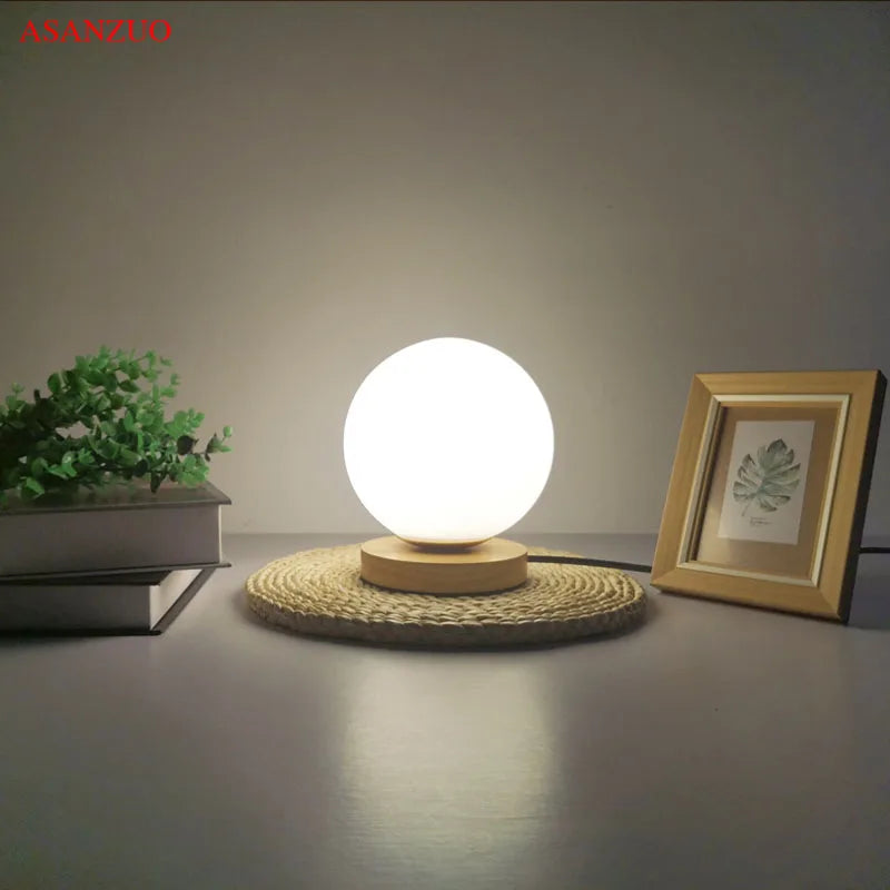 Lampe de chevet en bois tactile - Lampe Chevet Design