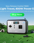 OUKITEL P800E – tragbare Powerstation 800W, Solargenerator LiFePO4 512Wh
