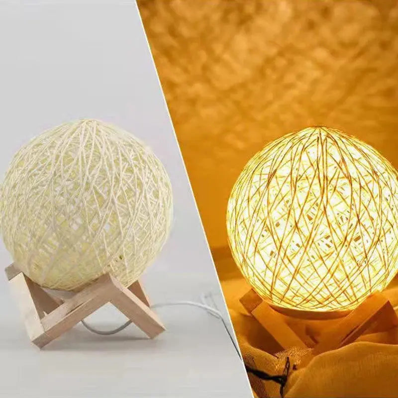 Lampe de chevet en rotin - Lampe Chevet Design