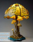 Lampe de chevet champignon fleuri teinté - Lampe Chevet Design