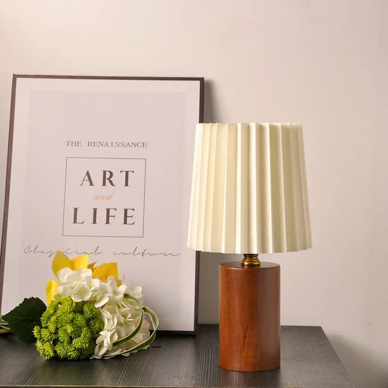Lampe de Chevet Bois Moderne et Élégante - Lampe Chevet Design