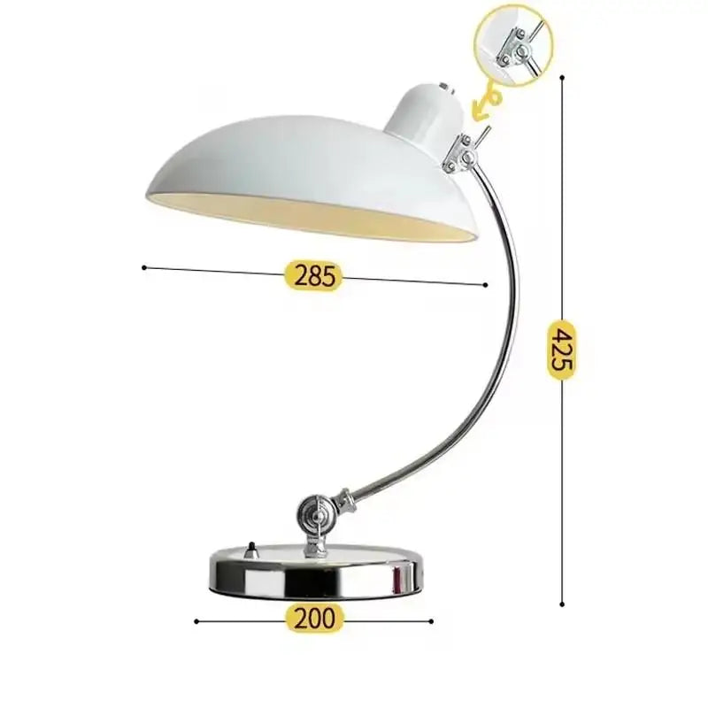 Nordic Bauhaus Adjustable Table Lamp Bedroom Study Lamps Light Luxury Desktop Eye Protection Learning Light Simple Bedside Lamp - Lampe Chevet Design