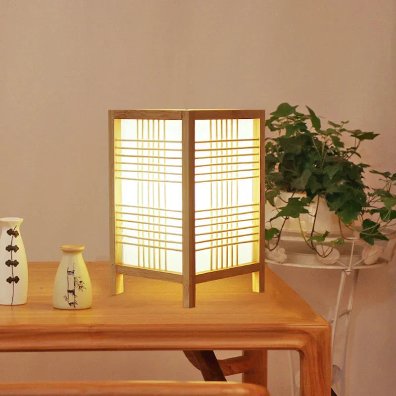 Lampe de chevet Japonaise Carré - Lampe Chevet Design