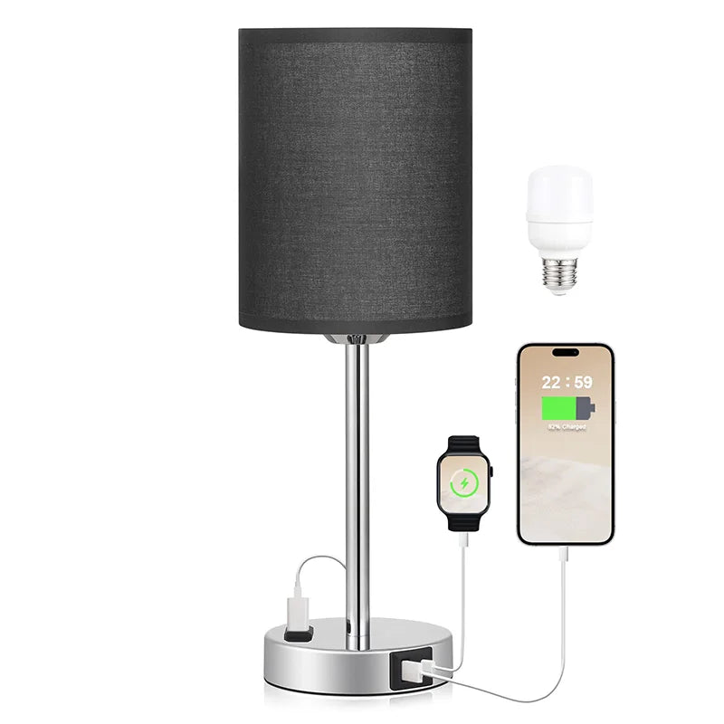 Lampe de chevet chargeur stylé - Lampe Chevet Design