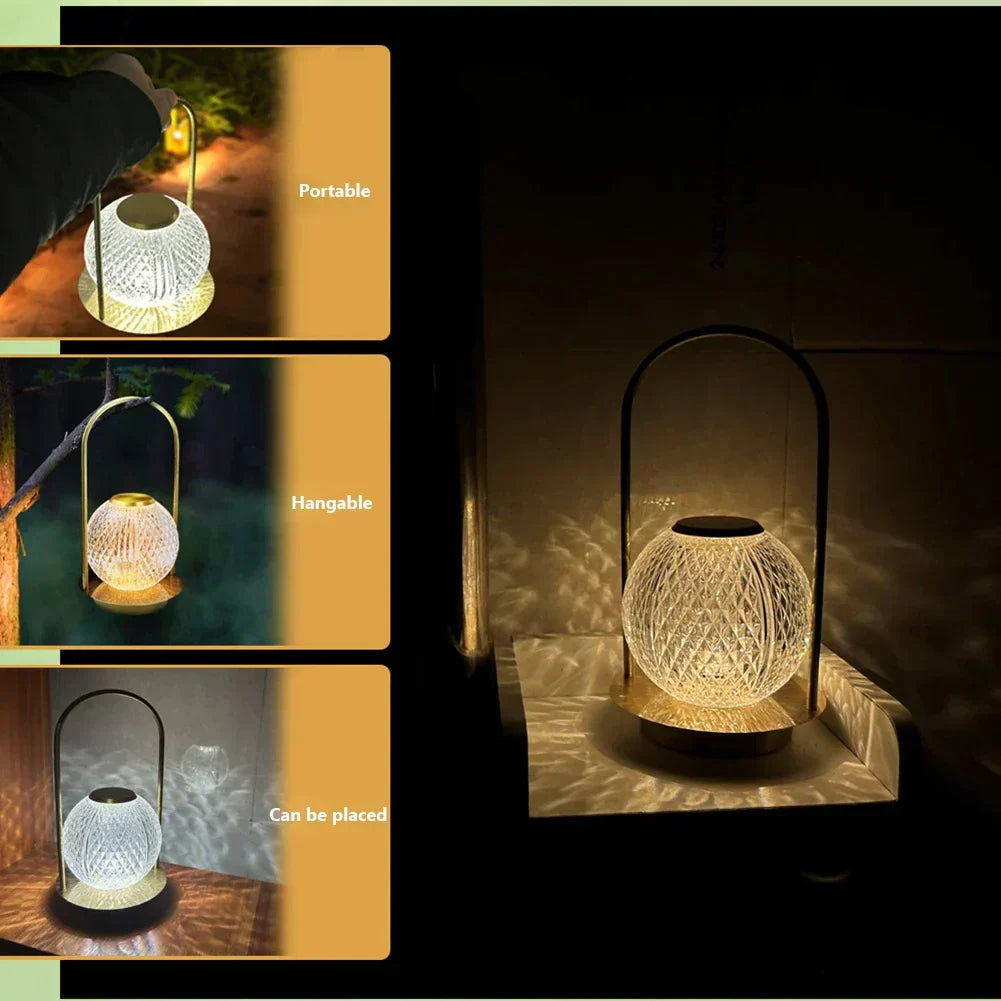 lampe de chevet sans fil en cristal - Lampe Chevet Design