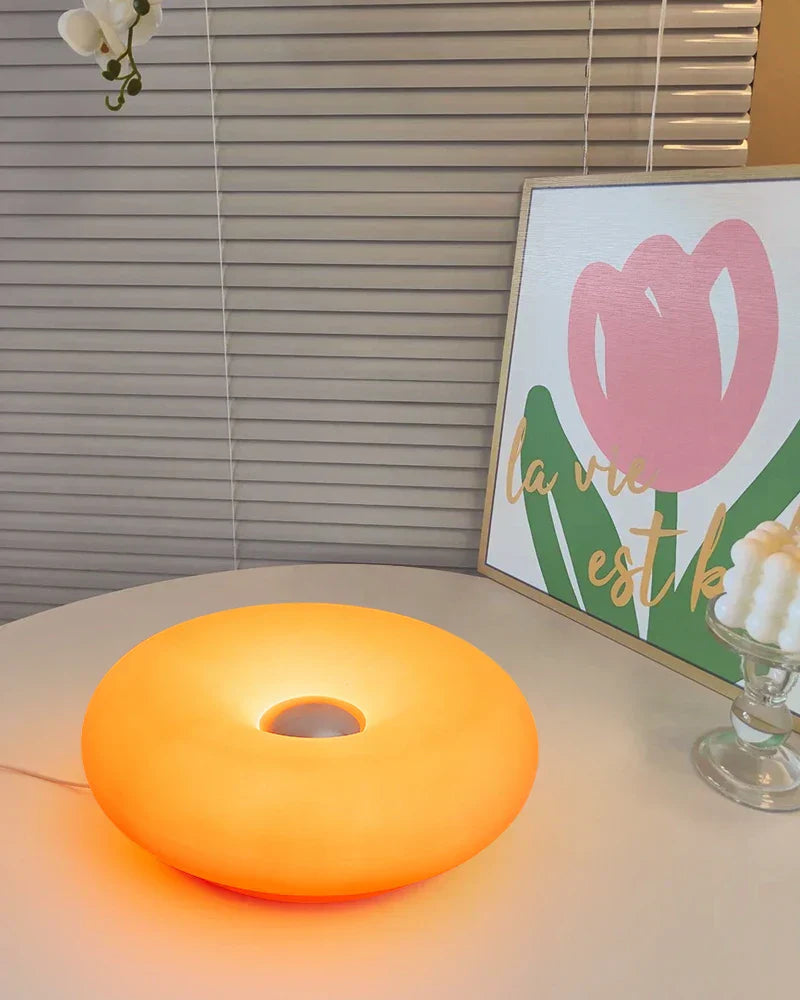 Bauhaus table lamp USB plug bedroom bedside lamp living room dining room decoration donut ambient light - Lampe Chevet Design