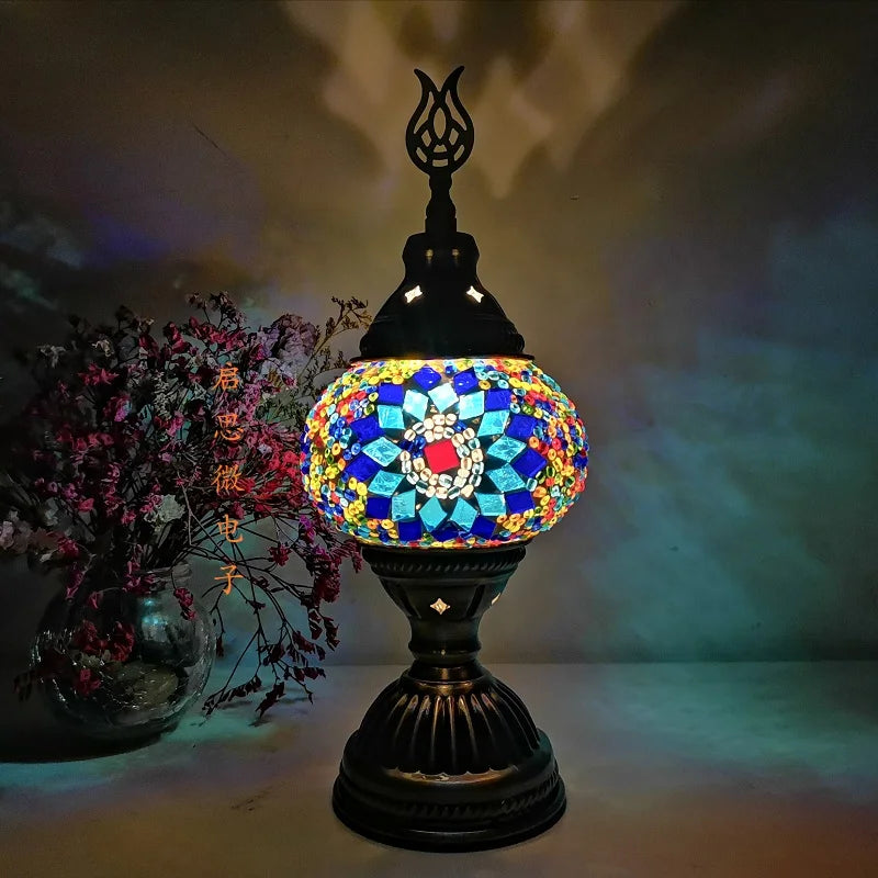 Lampe de chevet mosaique Turc - Lampe Chevet Design