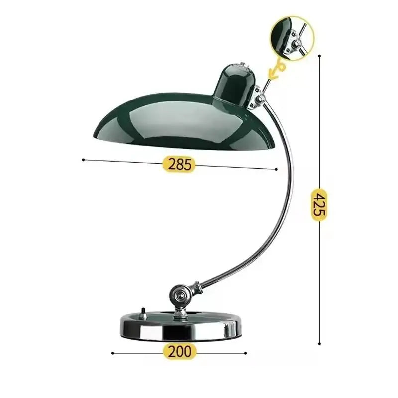 Nordic Bauhaus Adjustable Table Lamp Bedroom Study Lamps Light Luxury Desktop Eye Protection Learning Light Simple Bedside Lamp - Lampe Chevet Design