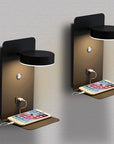 Lampe de Chevet Tactile Murale avec Chargeur de Téléphone - Lampe Chevet Design