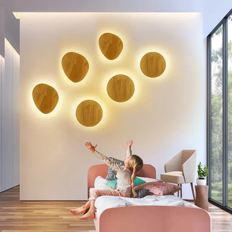 Lampe de chevet Murale Bois Circulaire - Lampe Chevet Design