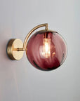 Lampe de chevet Murale Design Boule en verre Fumé - Lampe Chevet Design
