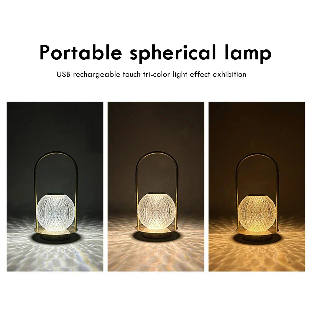 lampe de chevet sans fil en cristal - Lampe Chevet Design