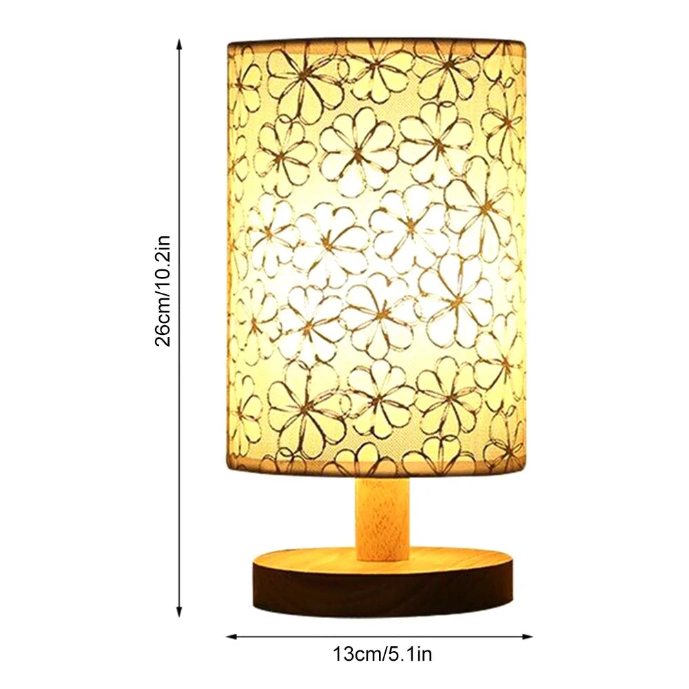 USB Bedside Lamp Night Lights LED Desk Lamp Eye Protection Nightstand Lamp Wooden Table Lamp Night Lamp Home Bedroom Decor - Lampe Chevet Design
