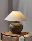 Wabi-sabi Ceramic Table Lamp Bedside Desk Lamp Decoration For Bedroom Light Fixture Japanese-style Table Lamp For Living Room - Lampe Chevet Design