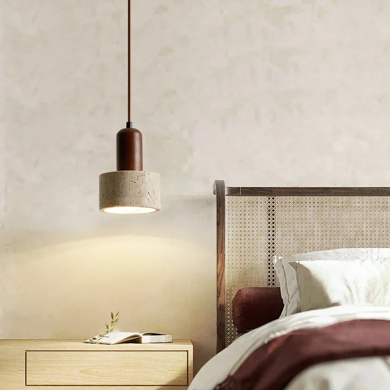 Lampe de Chevet Suspendue en Pierre Moderne - Lampe Chevet Design