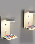 Lampe de Chevet Tactile Murale avec Chargeur de Téléphone - Lampe Chevet Design