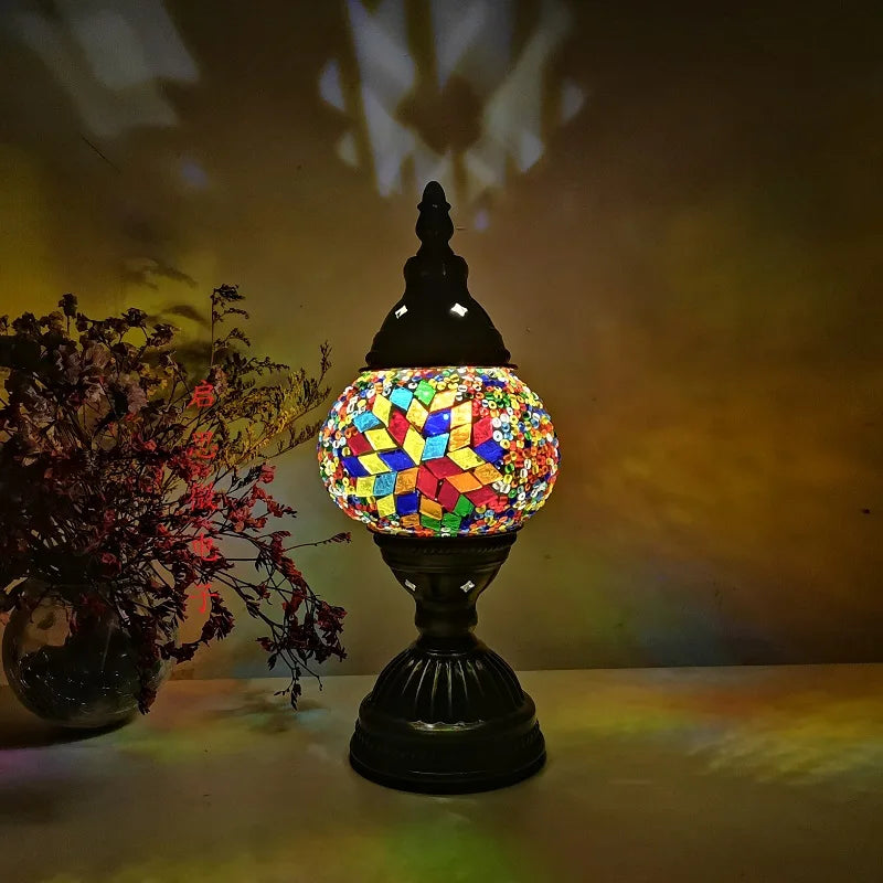 Lampe de chevet mosaique Turc - Lampe Chevet Design