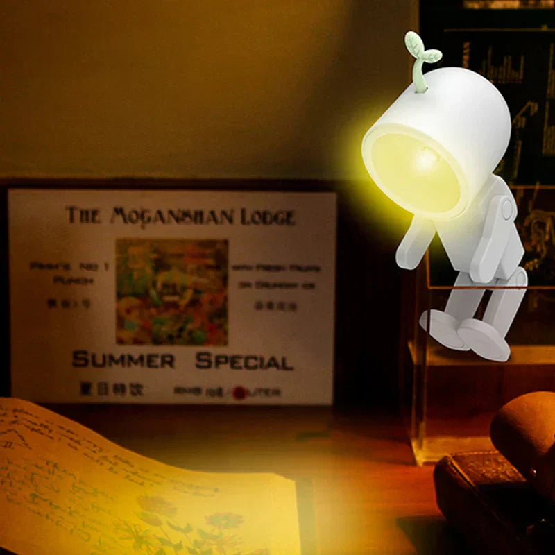LED Night Lights Magnetic AG Battery Nights Lamp For Children Bedroom Bedside Desk Decorations Astronauts Mini Night Light - Lampe Chevet Design