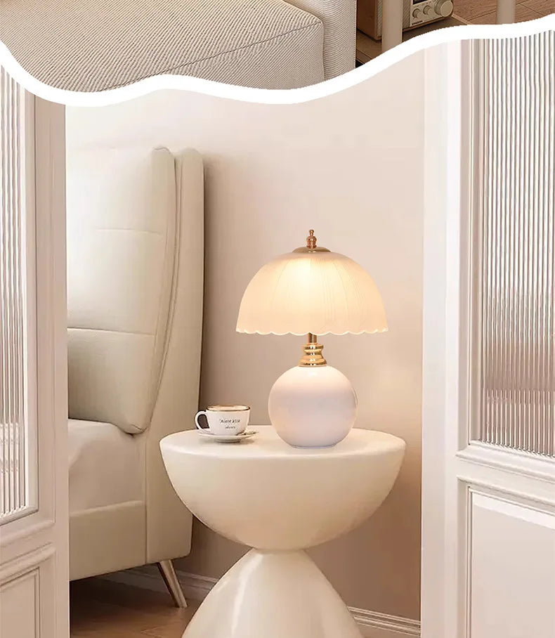 Lampe de Chevet Moderne – Tissu &amp; Fer Forgé, Style Élégant - Lampe Chevet Design