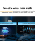 OUKITEL P800E – tragbare Powerstation 800W, Solargenerator LiFePO4 512Wh