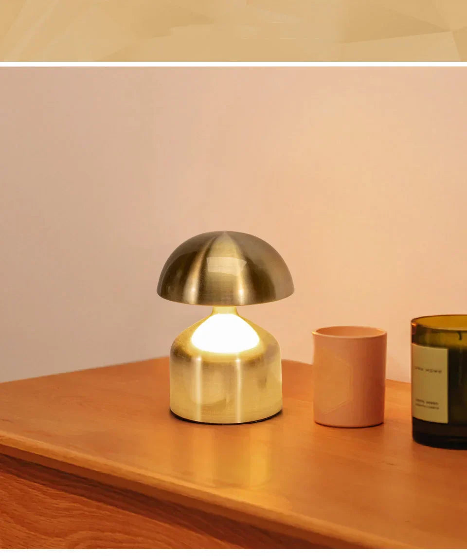 LED Table Lamps USB Rechargeable Touch Dimming Night Light 3 Color Cordless Atmosphere Bedroom Bedside Reading Lamps Decor Light - Lampe Chevet Design