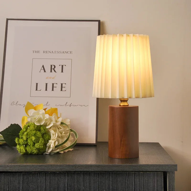 Lampe de Chevet Bois Moderne et Élégante - Lampe Chevet Design