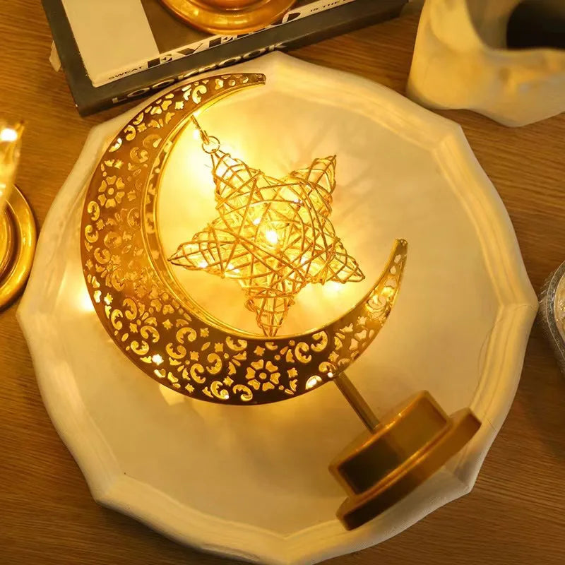 Lampe de chevet forme Lune et étoile - Lampe Chevet Design