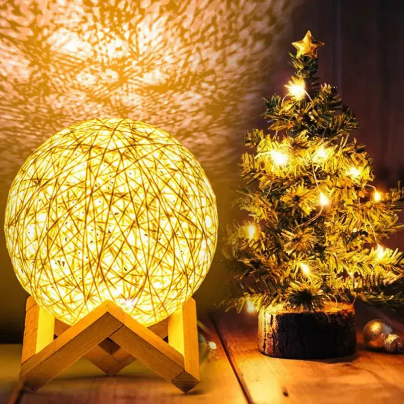 Lampe de chevet en rotin - Lampe Chevet Design