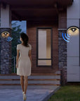 Modern Wall Light 24W Motion Sensor Wall Lamp, 3000K Warm Black Light Wall Lamp, Outdoor Lamp Wall Sconce for Hallways, Gardens