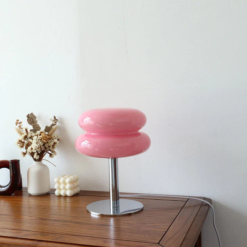 Lampe de chevet en verre macaron - Lampe Chevet Design