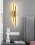 LED Bedroom Wall Lamp Wall Sconces Copper Line Pipe Acrylic Lampshade Indoor Lighting for Living Room Corridor Light Fixture