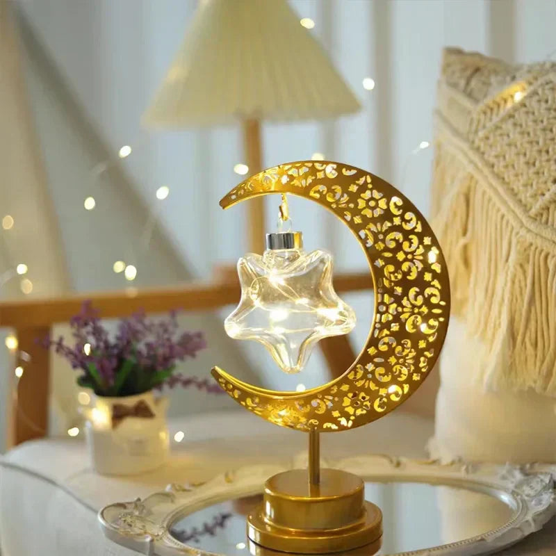 Lampe de chevet forme Lune et étoile - Lampe Chevet Design