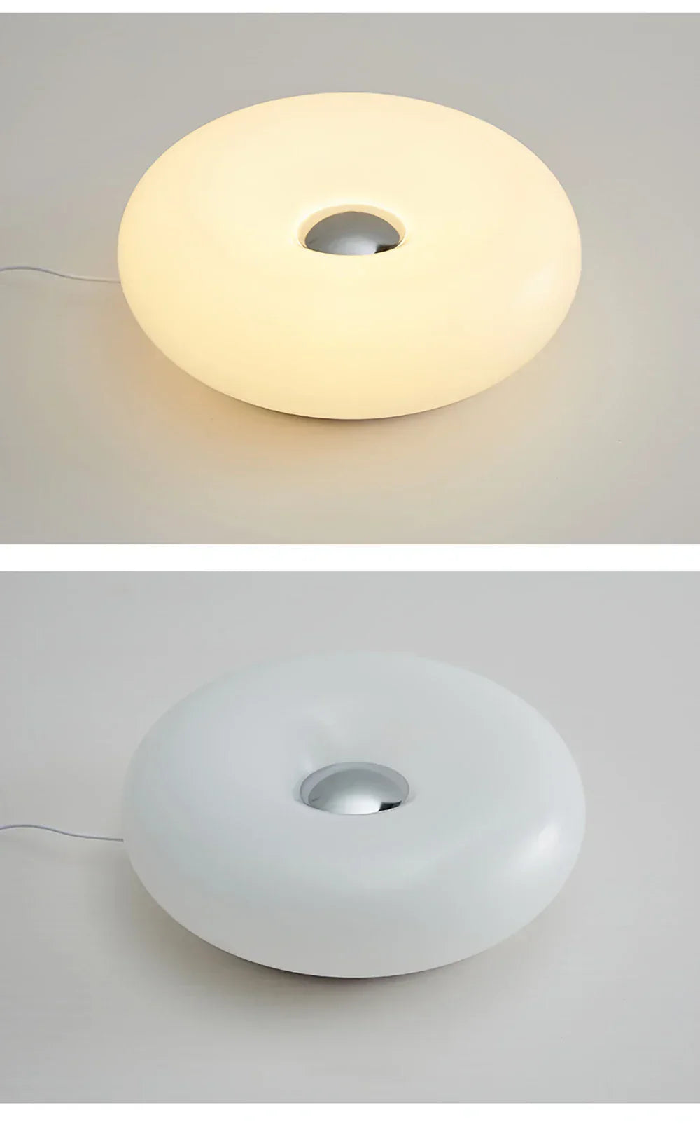 Bauhaus table lamp USB plug bedroom bedside lamp living room dining room decoration donut ambient light - Lampe Chevet Design