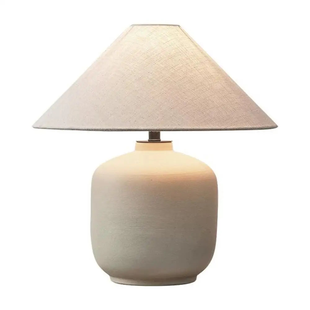Wabi-sabi Ceramic Table Lamp Bedside Desk Lamp Decoration For Bedroom Light Fixture Japanese-style Table Lamp For Living Room - Lampe Chevet Design