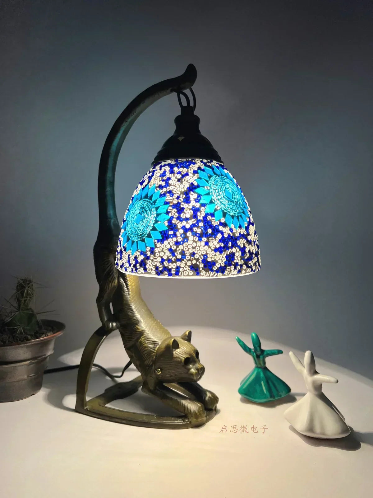 Lampe de chevet en mosaïque créatif - Lampe Chevet Design