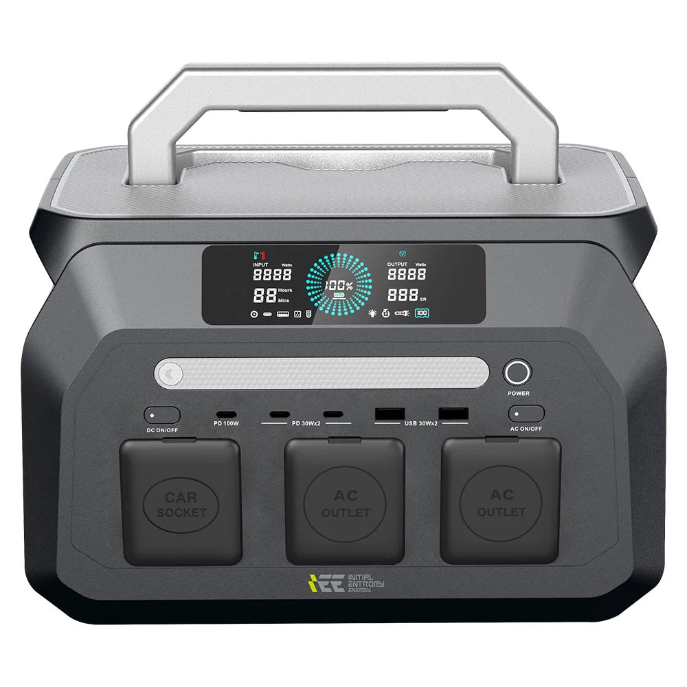 IEETek P800 – tragbare Powerstation 800W, reiner Sinus, LiFePO4 Akku 512Wh