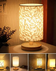 USB Bedside Lamp Night Lights LED Desk Lamp Eye Protection Nightstand Lamp Wooden Table Lamp Night Lamp Home Bedroom Decor - Lampe Chevet Design