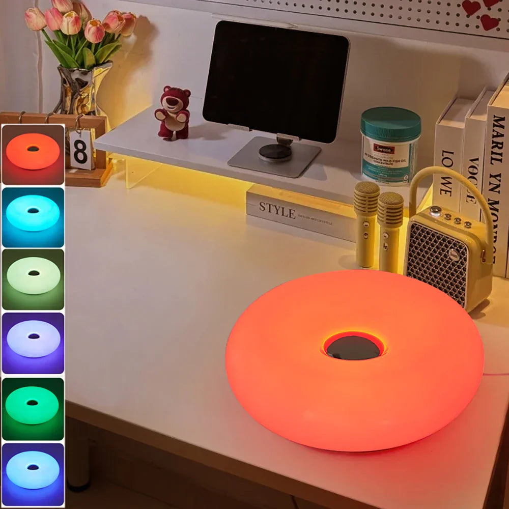 Bauhaus table lamp USB plug bedroom bedside lamp living room dining room decoration donut ambient light - Lampe Chevet Design