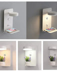 Lampe de Chevet Tactile Murale avec Chargeur de Téléphone - Lampe Chevet Design