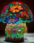 Lampe de chevet champignon fleuri teinté - Lampe Chevet Design