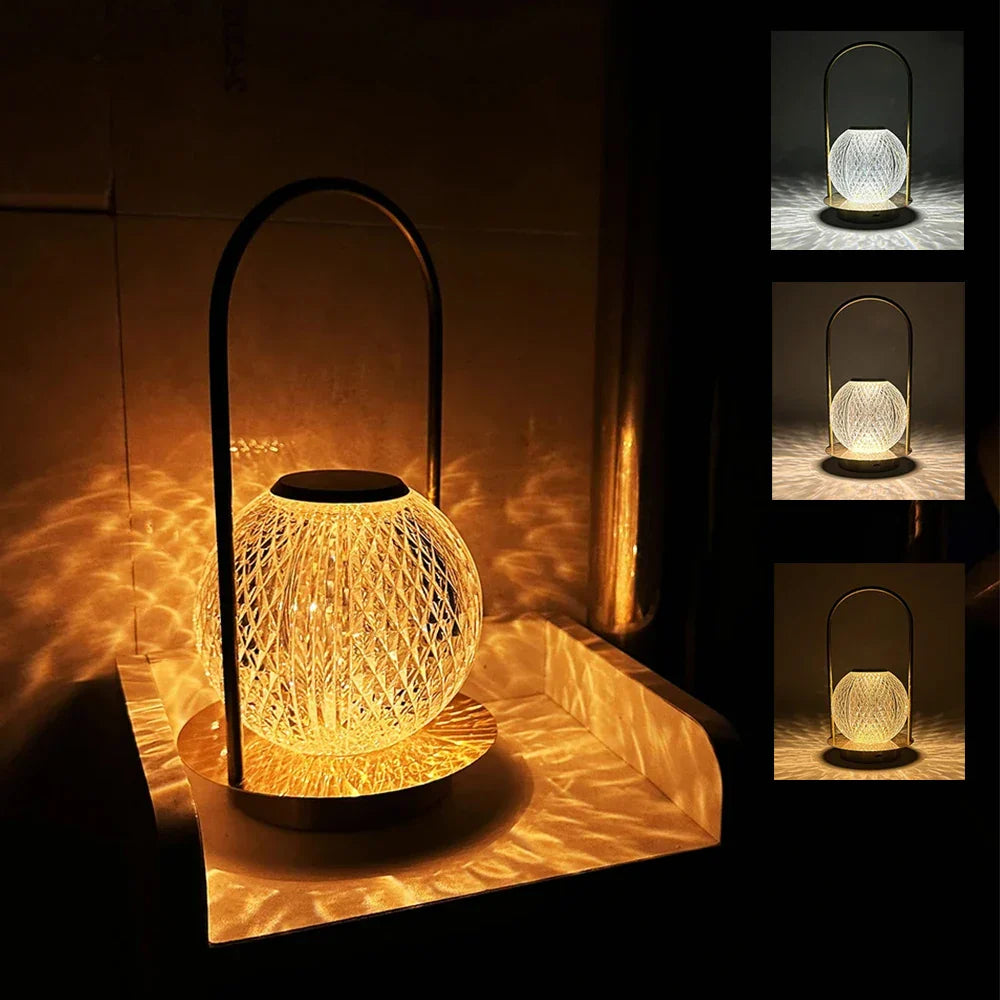 lampe de chevet sans fil en cristal - Lampe Chevet Design