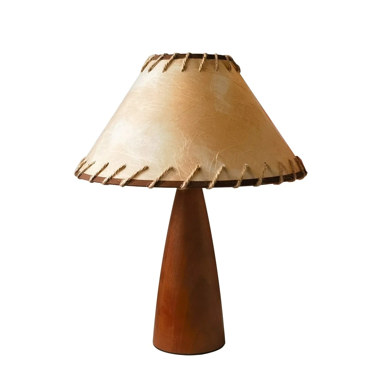 Lampe de chevet Rétro en Bois Massif - Lampe Chevet Design